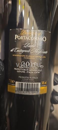 Piemonte Ruché di Castagnole Monferrato Portacomaro 2019
