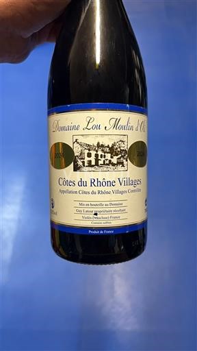 Рона долина Кот дю Рон села Domaine Lou Moulin d'Oli 2024