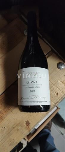 Vin Rouge sec Les Traversières Domaine Berthenet et Fils 2022 France Bourgogne Givry AOC