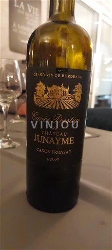 Bordoja Canon-Fronsac Château Junayme Prestige 2018