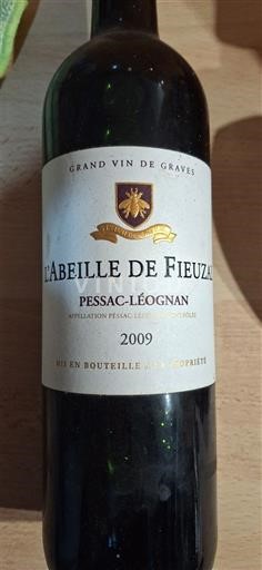 Bordeaux Pessac-Léognan Domaine Fieuzal L'Abeille de Fieuzal 2009