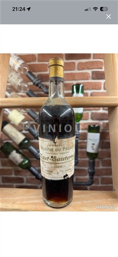 Bordoja Sauternes Bellevue du Pageot Contigu Yquem 1959