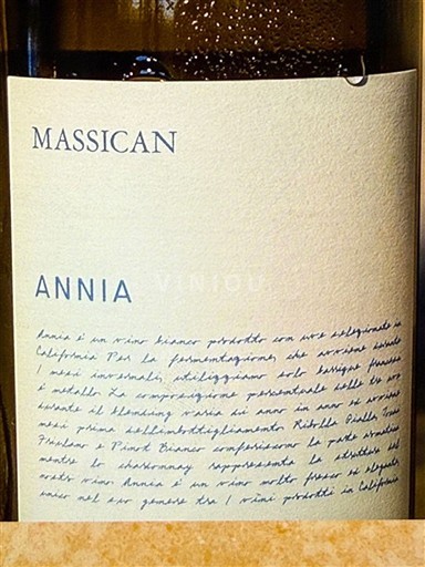 AVA de California Valle de Napa Massican Annia 2024