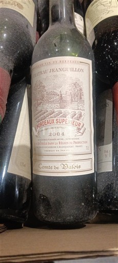 Bordeaux Bordeaux supérieur Château Jean Guillon Comte de Valois 2004