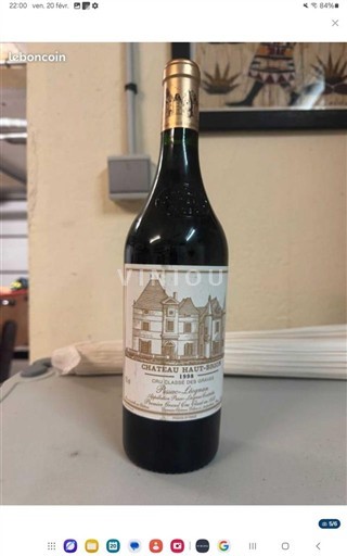 Bordeaux Pessac-Léognan Grand Cru Château Haut-Brion 1998