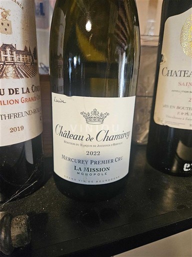 Burgundi Mercurey Premier Cru Château Chamirey La Mission Monopole 2022