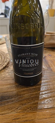 Vinhos Rouge sec Diamant Noir Vignerons de Montmaures 2021 França Vale do Ródano Vinsobres AOC