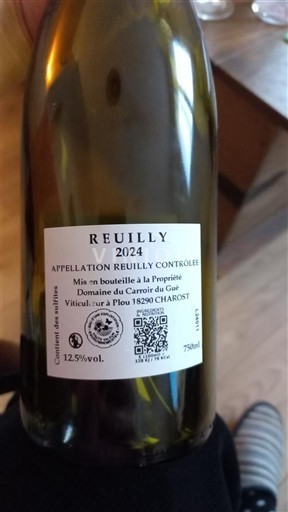 Lugina e Luarës Reuilly Domaine Carroir du Gué 2024