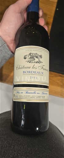 Burdeos Bordeaux Château Les Faurs 2016