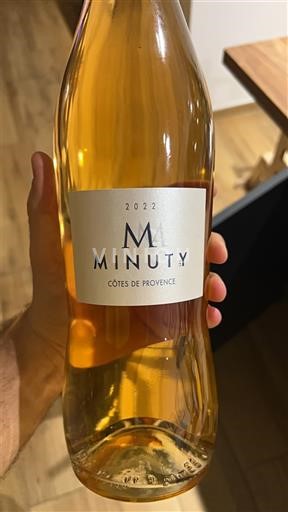 Vinhos Rosé sec M de Minuty Minuty 2022 França Provence Côtes-de-Provence AOC