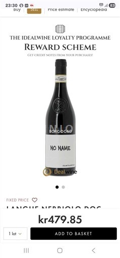 Piemonte E paspecifikuar Borgogno No Name 2022