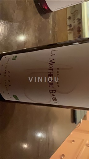 Bordeaux Bordeaux supérieur Château La Mothe du Barry 2023