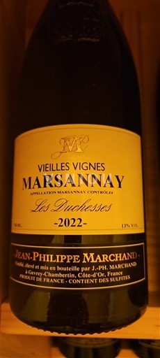 Burgundi Marsannay Jean-Philippe Marchand Les Duchesses Vieilles Vignes 2022