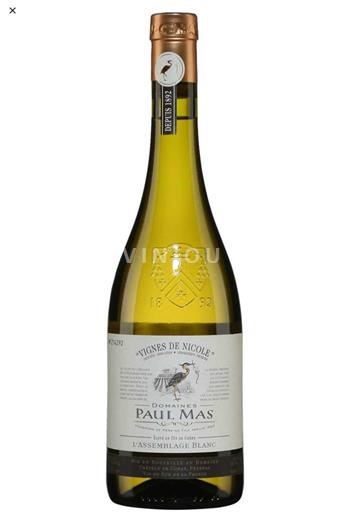 Languedoc og Roussillon Pays d'oc Domaine Paul Mas Vignes de Nicole L’Assemblage Blanc 2023