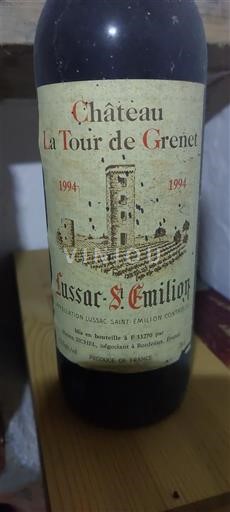 Bordo Лусак-Сент-Емилион Château La Tour de Grenet 1994