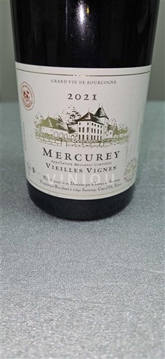 Borgoña Mercurey Domaine Château de Chamirey Vieilles Vignes 2021