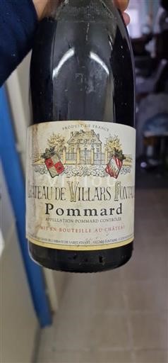 Borgonha Pommard Château Villars-Fontaine Não Sazonado