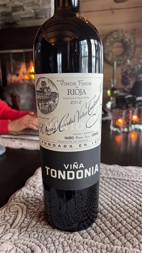 La Rioja Rioja R. López de Heredia Viña Tondonia Viña Tondonia 2012