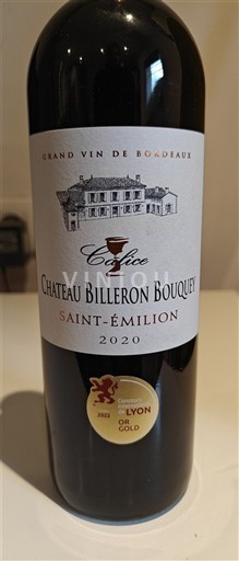 Bordeaux Saint-Émilion Château Billeron Bouquey Coffice 2020
