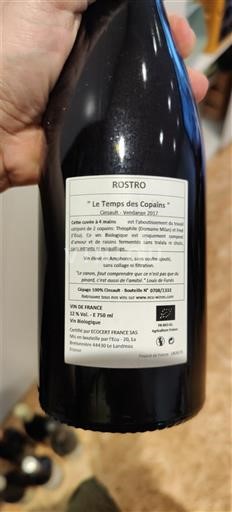 Vale do Ródano Côtes-do-Ródano Rostro Le Temps des Copains 2017