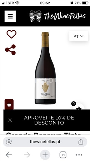 Португалија Беира Интериор Solares Grande Reserva Tinto Non Millésimé