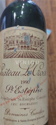 Bordoja Saint-Estèphe Château Le Crock 1990
