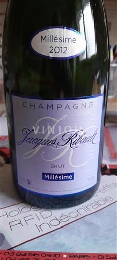 Champagne Sâm-panh Jacques Ribaud Millésime 2012
