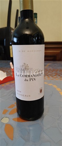Bordoja Bordo Château La Commanderie du Pin 2020