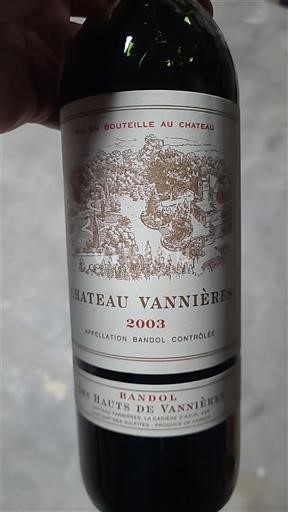 Provence Bandol Château Vannières 2003