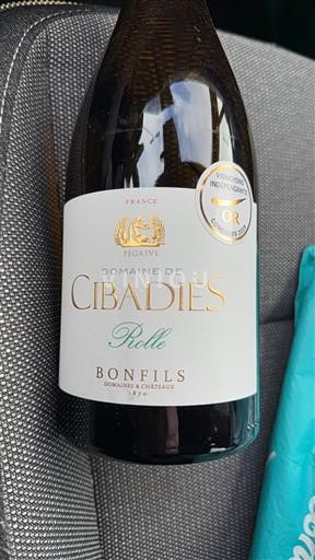 Languedoc og Roussillon Pays d'oc Domaine Cibadiès Rolle Ikke-årgang
