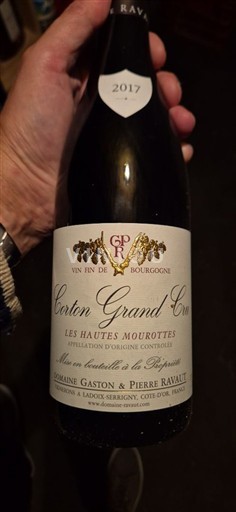 Bourgondië Corton Grand Cru Domaine Gaston & Pierre Ravaut Les Hautes Mourottes 2017