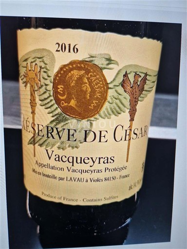 Рона долина Vacqueyras Lavau Réserve de César 2016