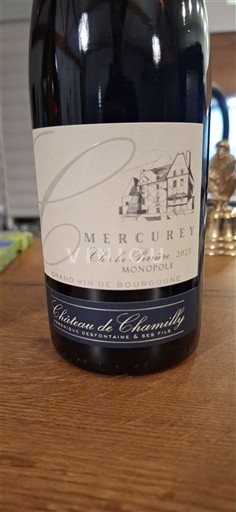 Borgoña Mercurey Grand Cru Château Chamilly Clos la Fertile 2023