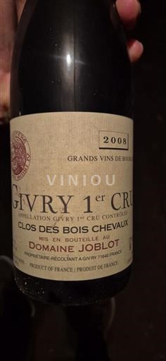 Bourgogne Givry Premier Cru Domaine Joblot Clos des Bois Chevaux 2008