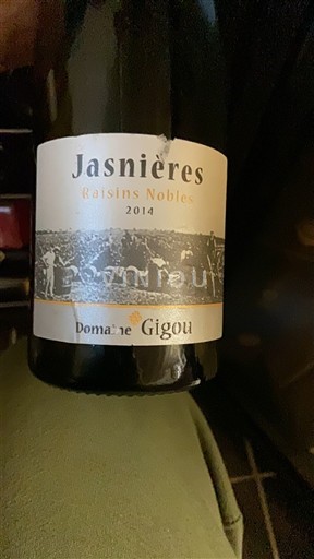 Lugina e Luarës Jasnières Domaine Gigou Raisins Nobles 2014
