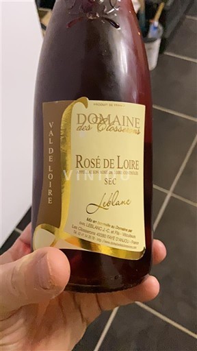 Lugina e Luarës Rosé-de-Loire Domaine Clossières Le blanc 2010