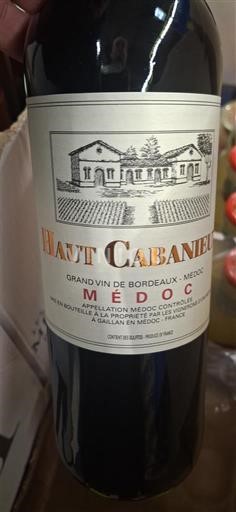 Bordo Медок Haut Cabanieu 2022