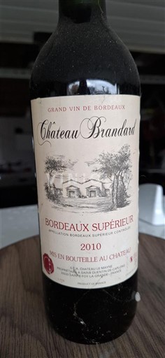 Bordo Bordo superior Château Brandard 2010