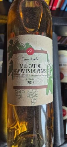 Lugina e Ronës Muscat i Baumes de Venisë Terre Blonde 2012