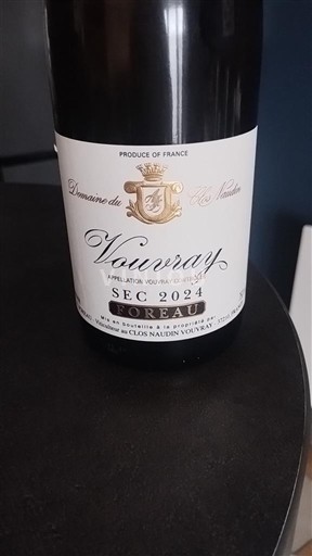 Loiredalen Vouvray Domaine Clos Naudin Le Sec 2024