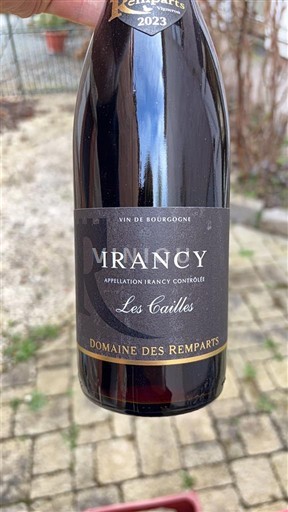 Bourgogne Irancy Domaine Remparts Les Cailles 2023