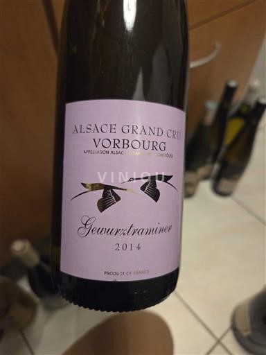 Алзас Гевурцтраминер Grand Cru Gewurztraminer Vorbourg 2014