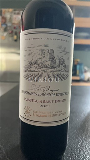 Bordoja Puisseguin-saint-émilion Domaine Les Domaines Edmond de Rothschild Le Bouquet 2021