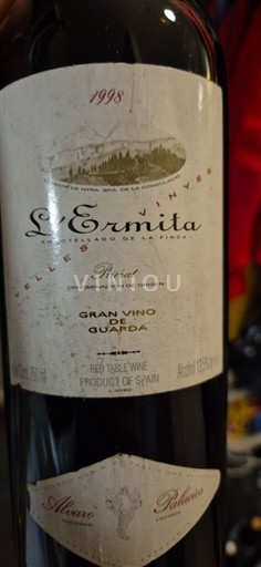 Katalonja Priorat Álvaro Palacios L'Ermita 1998