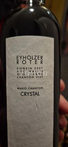Valais Mario Chanton Eyholzer Roter 2007