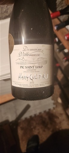 Languedok Pic-saint-loup Domaine Villeneuve Happy Culteur 2012