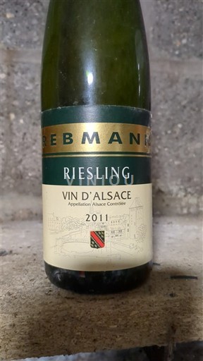 Алзас Аласас Domaine Rebmann Riesling 2011