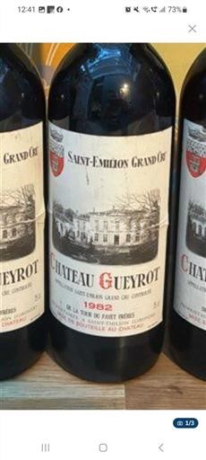Bordoja Saint-Émilion Grand Cru Grand Cru Château Gueyrot 1982