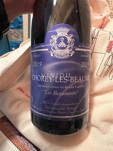 Burgundi Chorey-lès-Beaune Domaine Loïc Duruet Les Beaumonts 2019