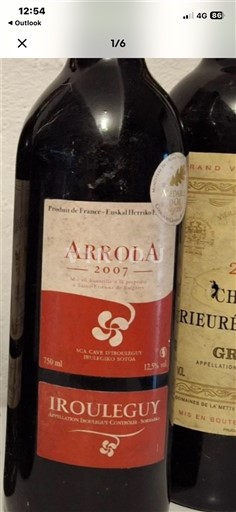 Југозапад Ирулеги SCA Cave d'Irouléguy Arrola 2007